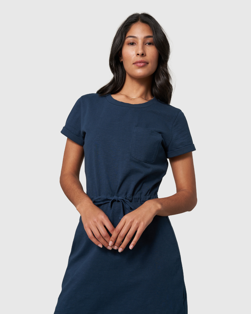 Vestido camisero de punto