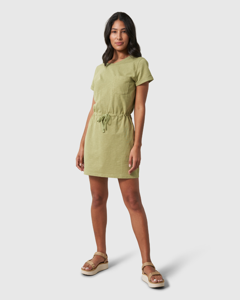 Vestido camisero de punto