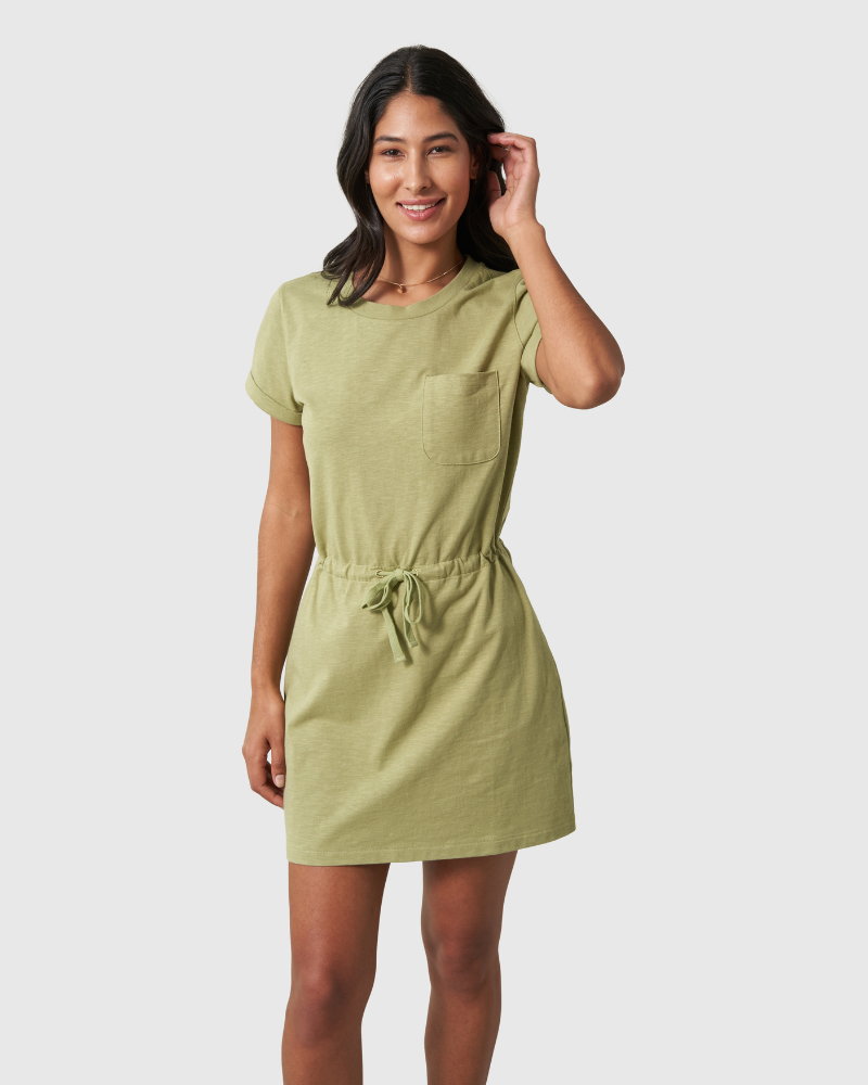 Vestido camisero de punto