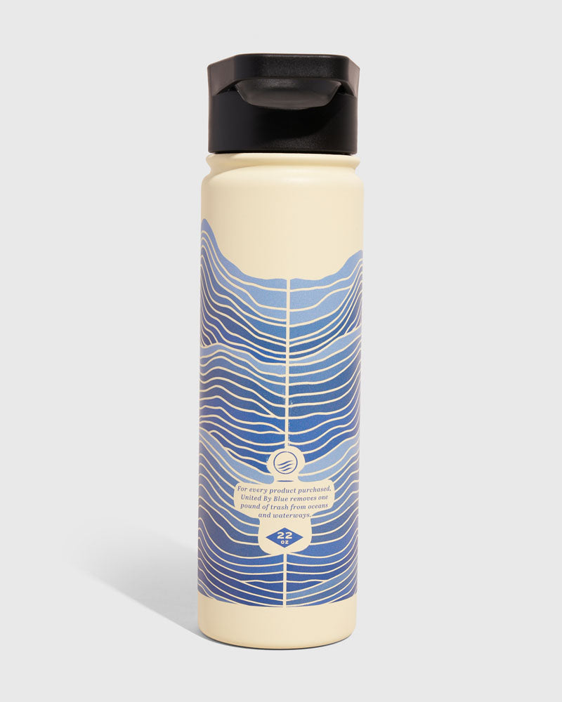 Botella de acero aislada de 22 oz.