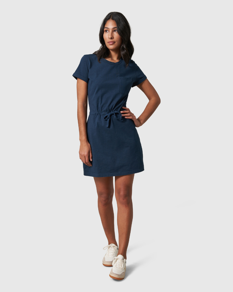 Vestido camisero de punto
