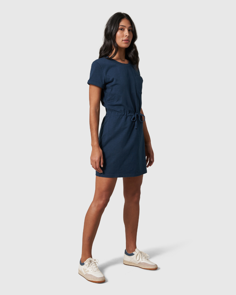 Vestido camisero de punto