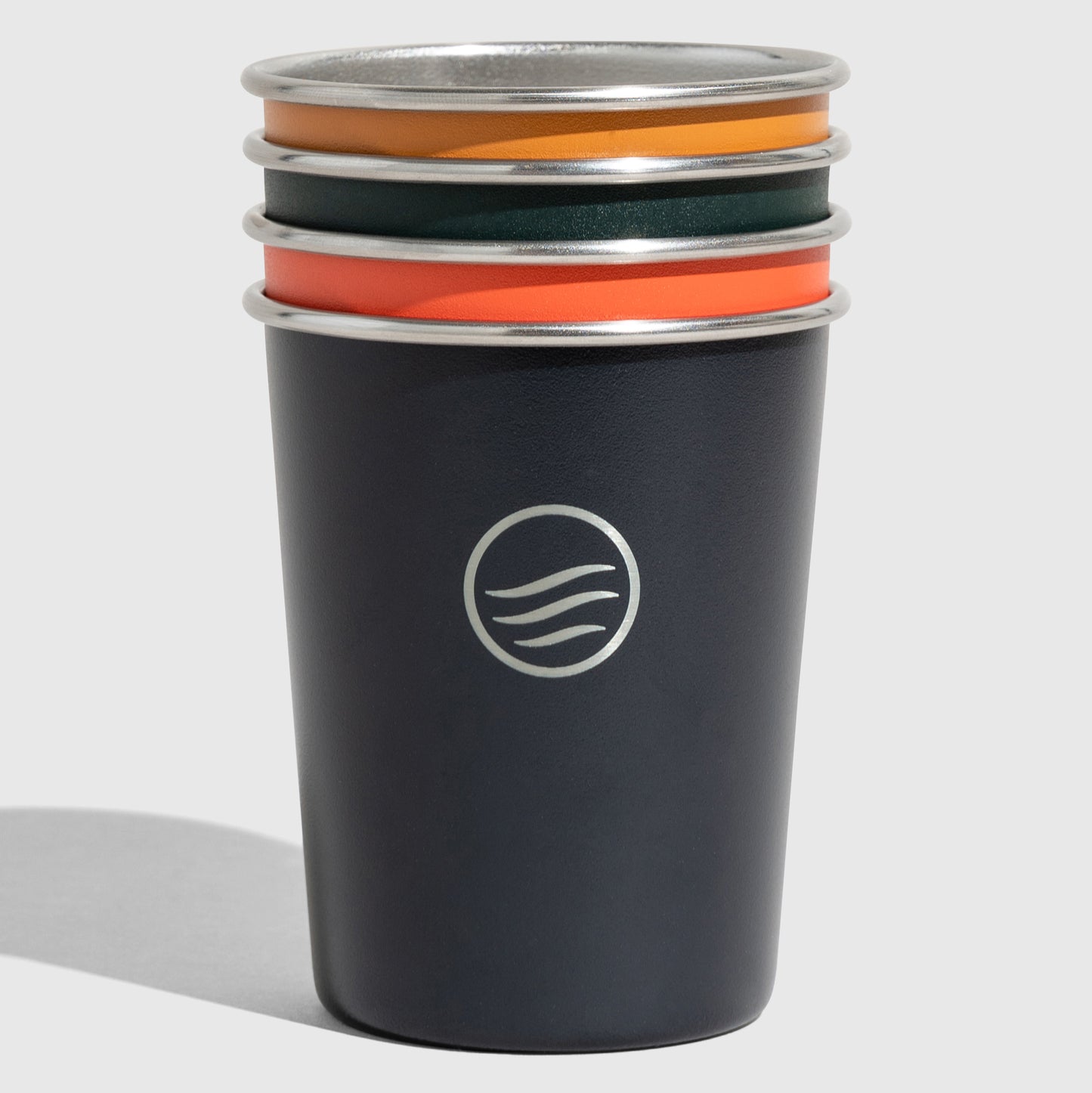 4 - 8OZ STAINLESS STEEL TUMBLERS