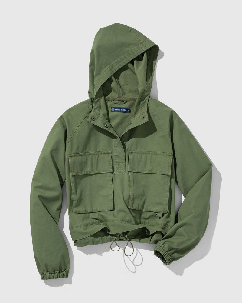Womens Organic Cropped Utility Pullover – United By Blue