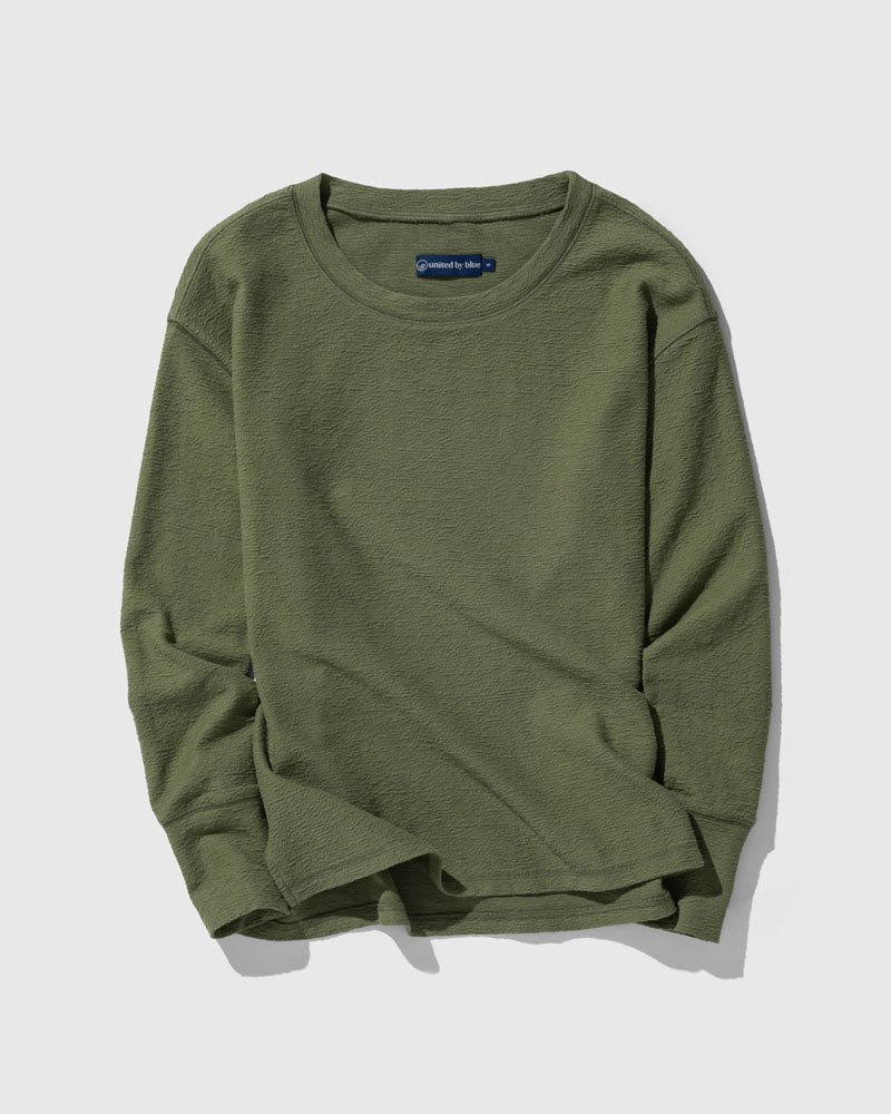 Ecoknit™ Textured Long-Sleeve Tee