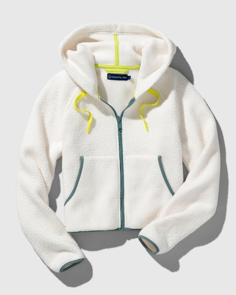Recycled Sherpa Zip-Up Hoodie – United By Blue - Main Image