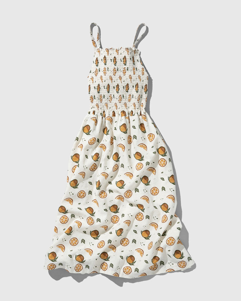 Womens SoftHemp Smocked Dress