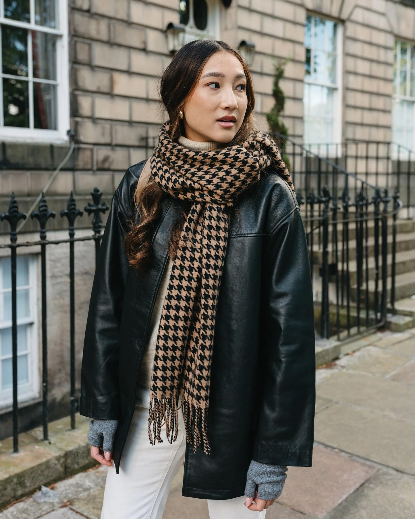 Camel Houndstooth