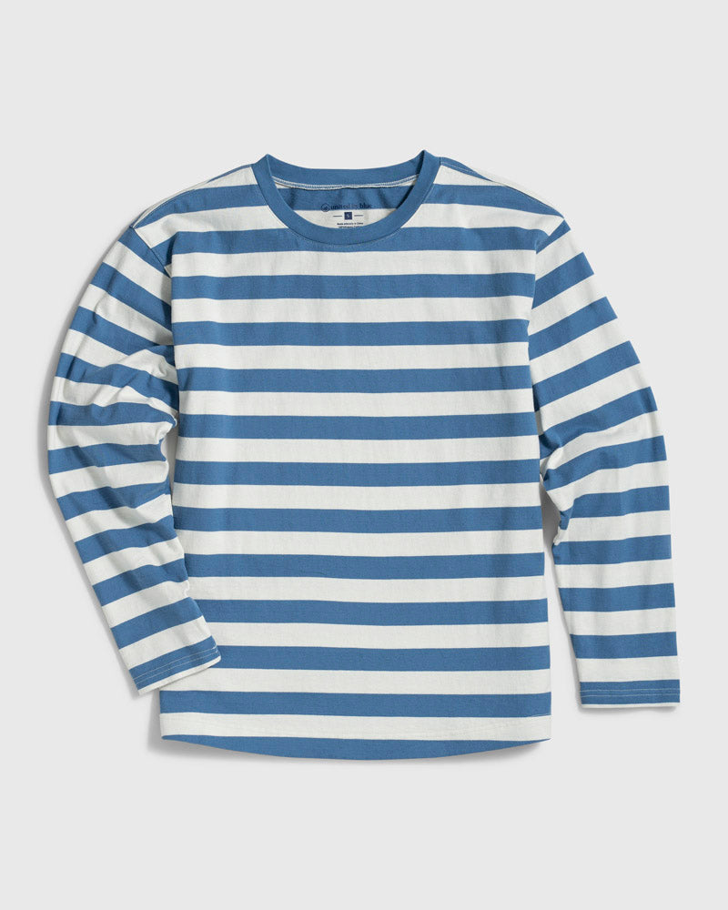 Organic Striped Long-Sleeve Tee - Main Image