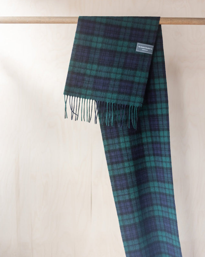 Plaid Lambswool Scarf - Black Watch