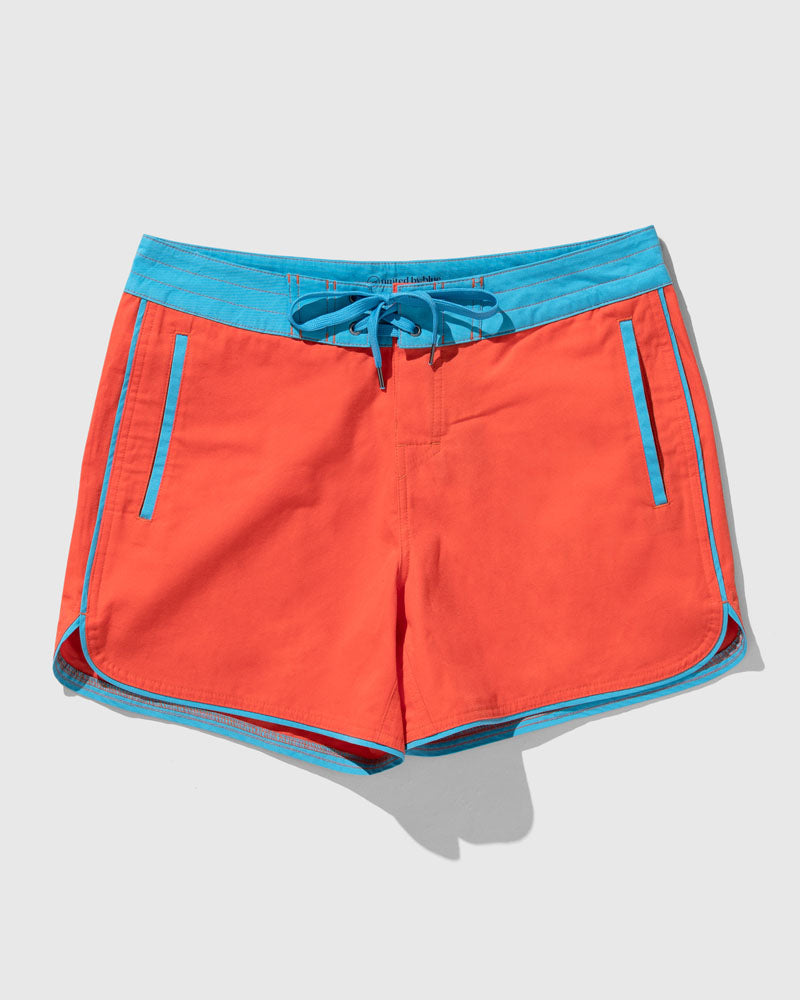 Men's Swim Shorts, Blue & Rouge Citrus