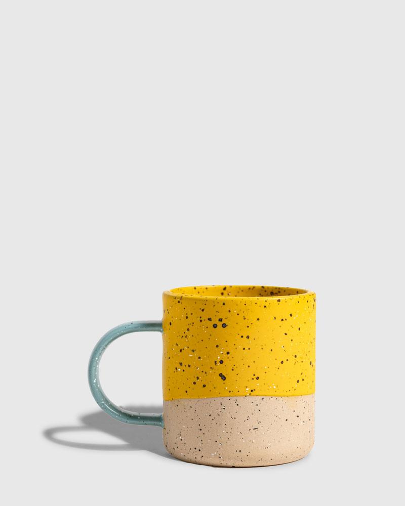 8 Oz. Stoneware Mug - Gold