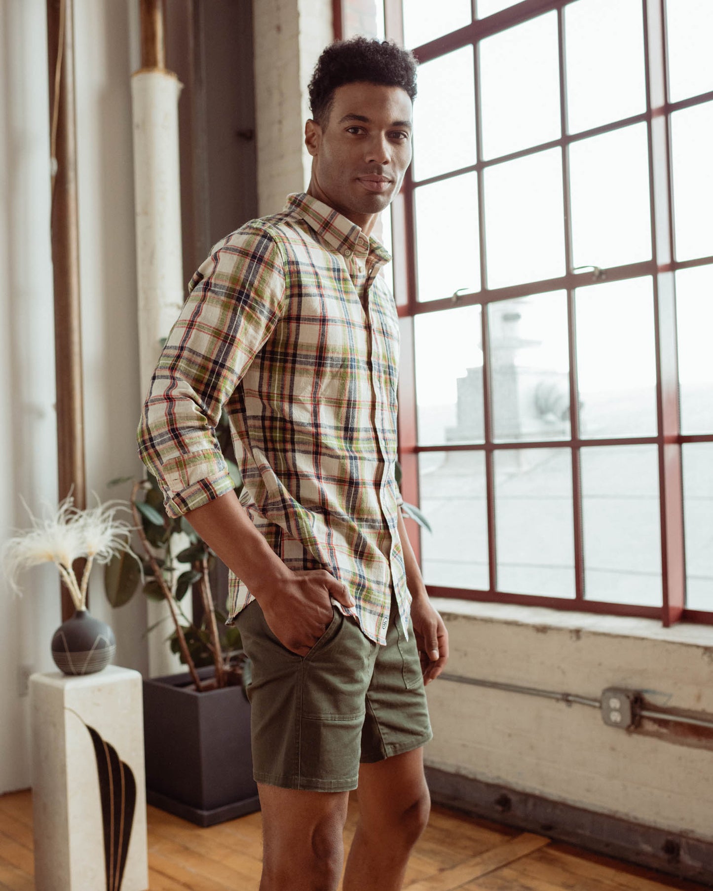 SoftHemp™ Chambray Button Down Shirt