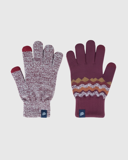 THE MERINO WOOL MOUNTAIN AND MARLED KNIT GLOVE 2 PACK