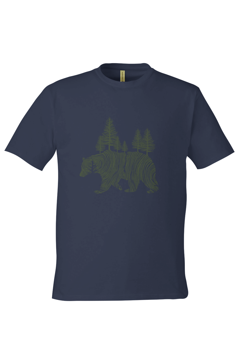 Unisex Graphic Tee in 100% Organic Cotton - Pine Bear