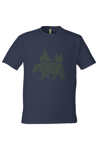 Unisex Graphic Tee in 100% Organic Cotton - Pine Bear