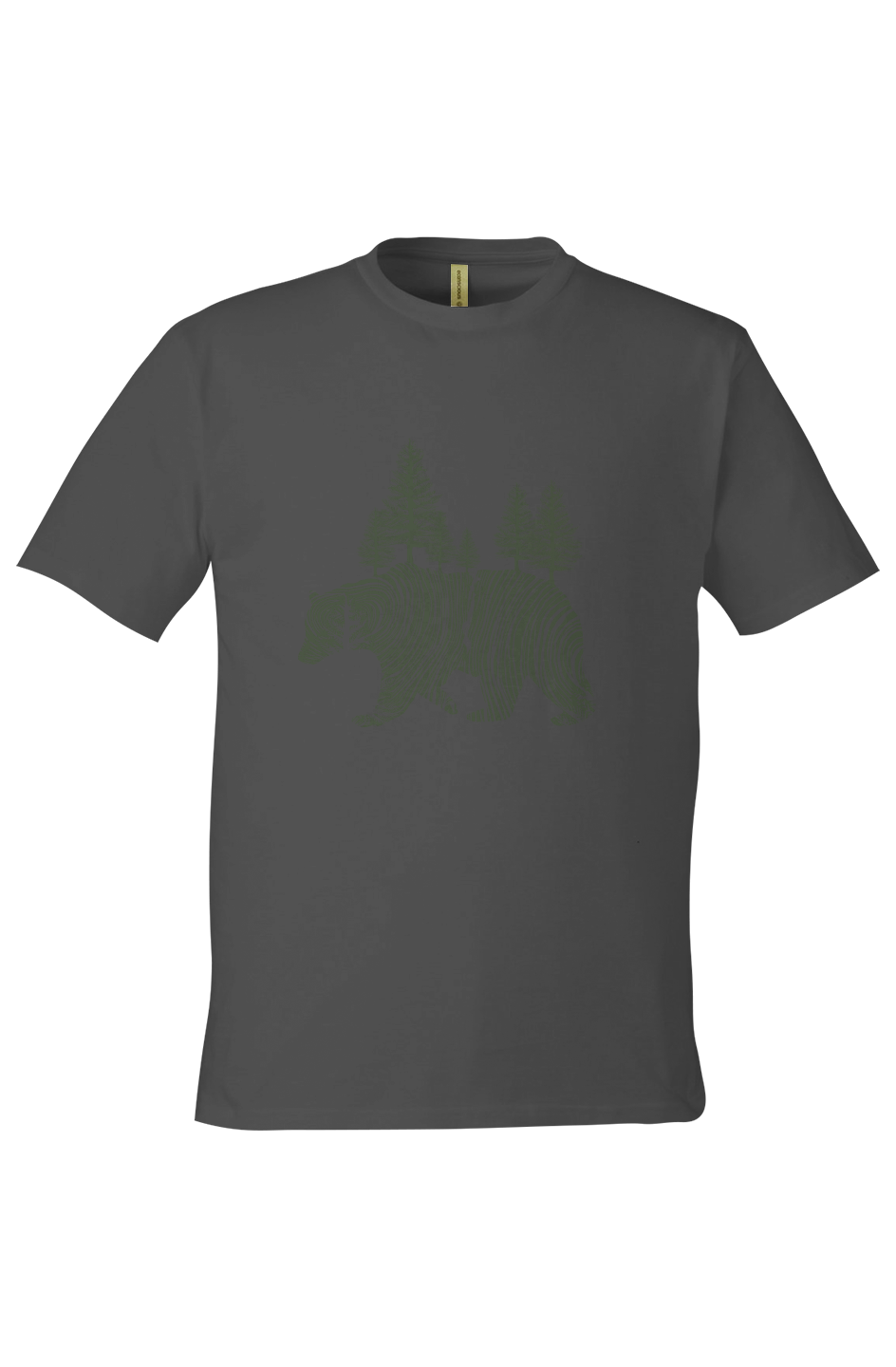 Unisex Graphic Tee in 100% Organic Cotton - Pine Bear