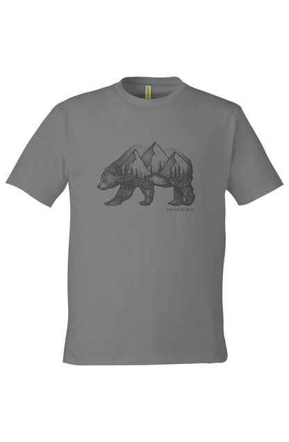 Unisex Graphic Tee in 100% Organic Cotton - Grizzly