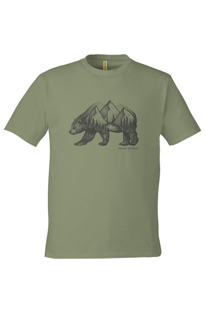 Unisex Graphic Tee in 100% Organic Cotton - Grizzly