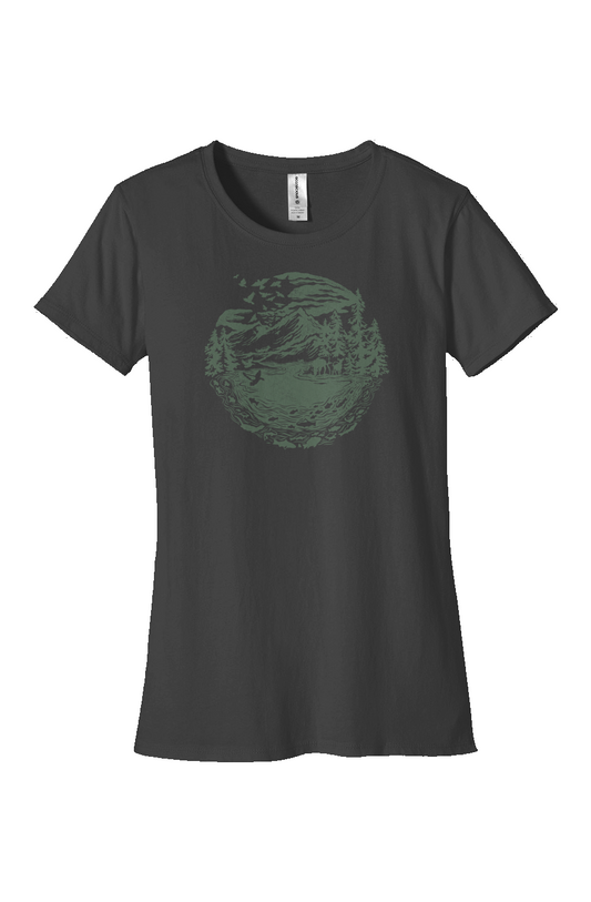 Womens Fit Graphic Tee in 100 Organic Cotton Downstream
