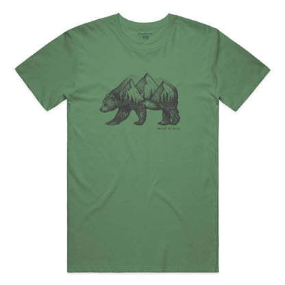 Unisex Graphic Tee in 100 Ringspun Cotton Pine Bear