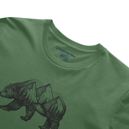 Unisex Graphic Tee in 100 Ringspun Cotton Pine Bear