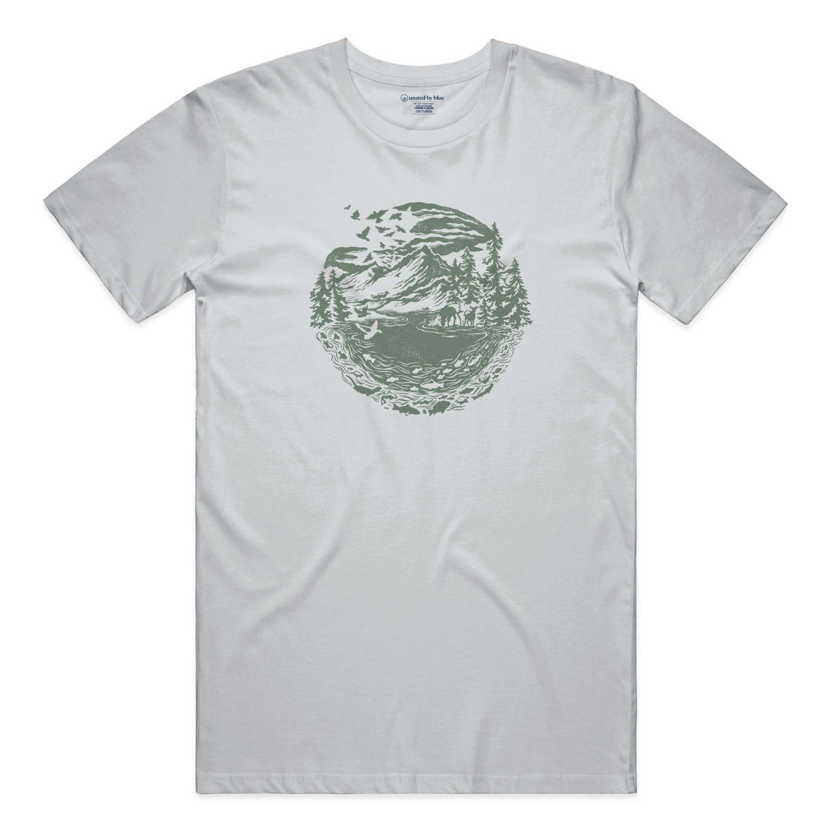 Unisex Graphic Tee in 100 Ringspun Cotton Downstream