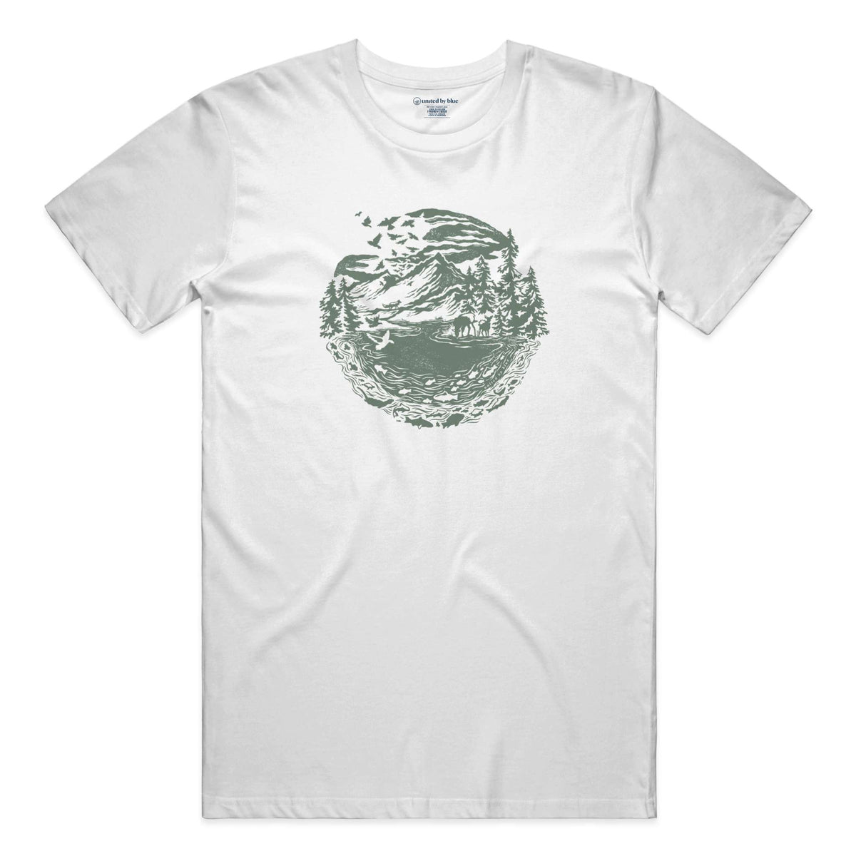 Unisex Graphic Tee in 100 Ringspun Cotton Downstream