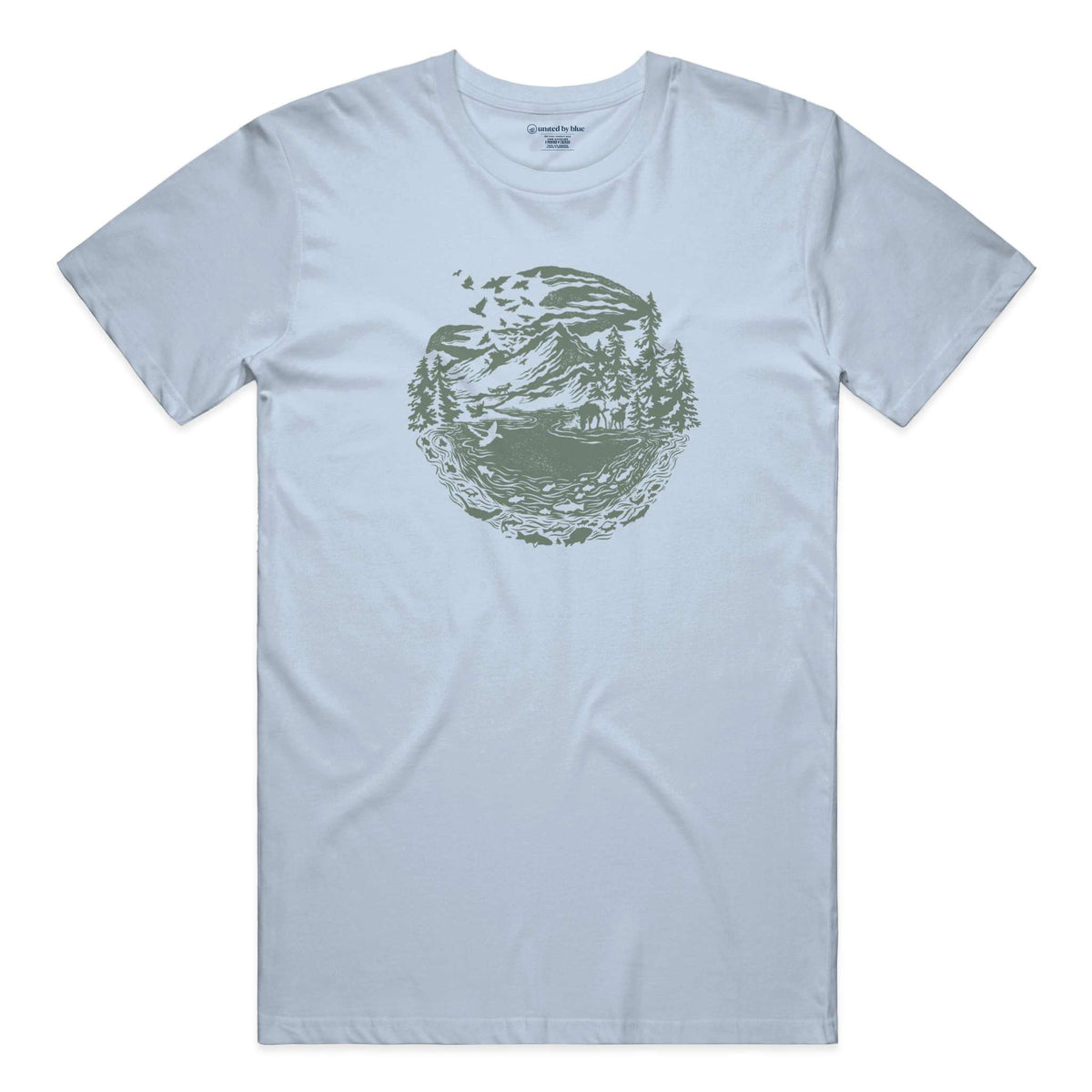 Unisex Graphic Tee in 100 Ringspun Cotton Downstream