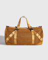 Smoky Orchre (Re)active™ 16L Mini Duffle (Front): Golden amber mesh duffle with nylon straps, buckle clips, and top handles