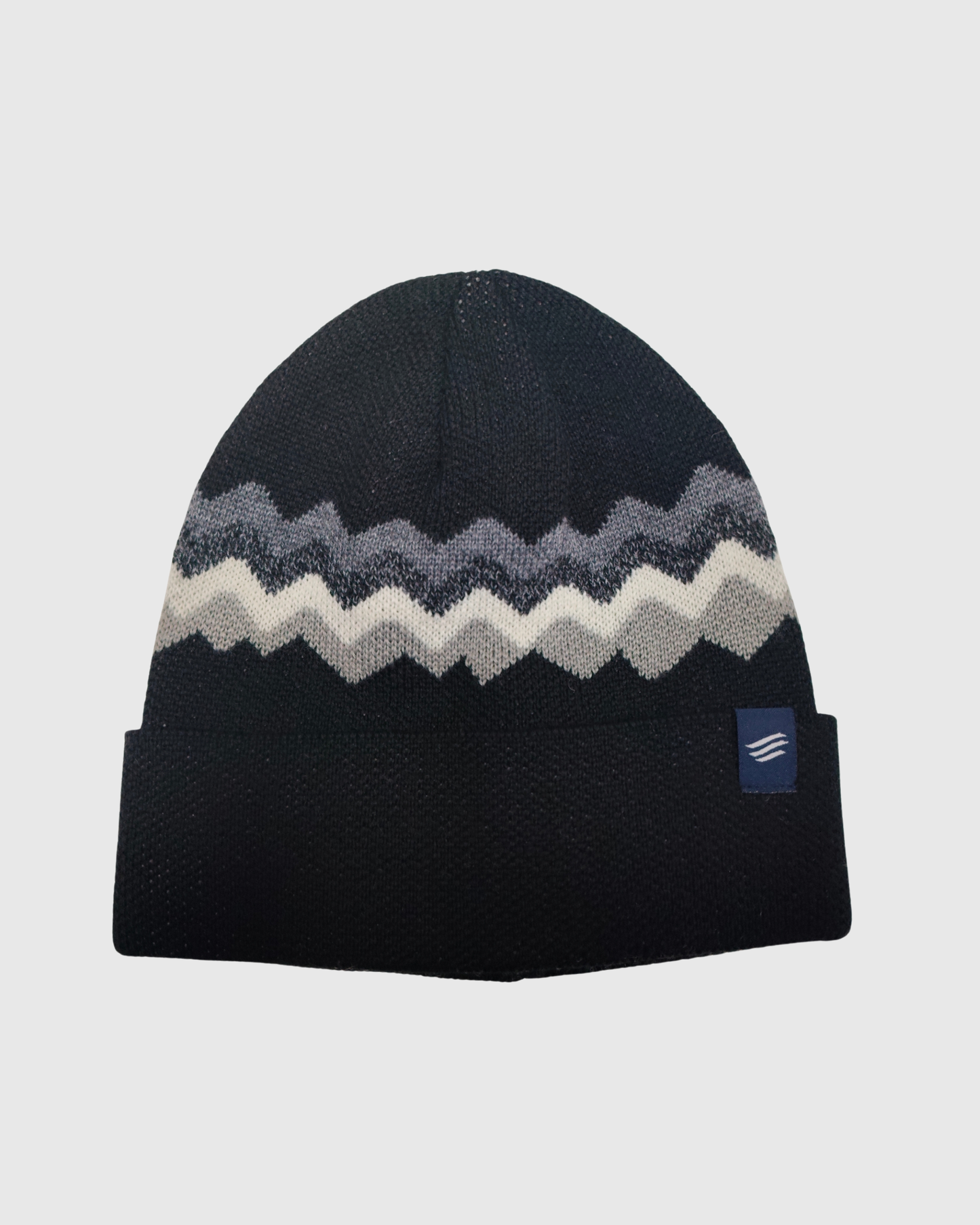 Merino Wool Mountain Scape Knit Beanie