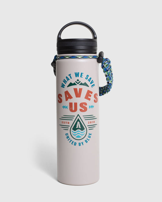 Bouteille d'eau isolée en acier de 22 oz What We Save