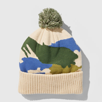 Gorro con pompón novedoso y reciclado