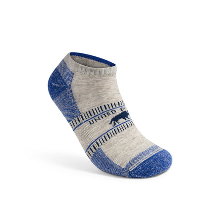 Bison Trail Low-Cut Sock - Blue (Front)