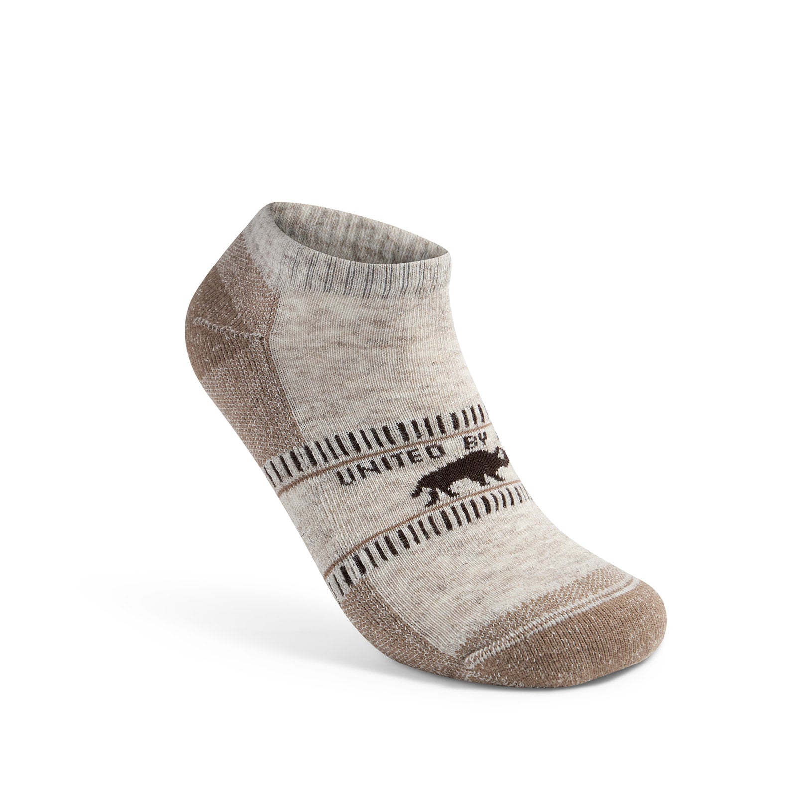 Bison Trail Low-Cut Sock - Taupe (Front)