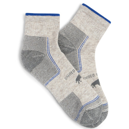 Bison Trail Quarter Sock - Grey Multi (Pair)