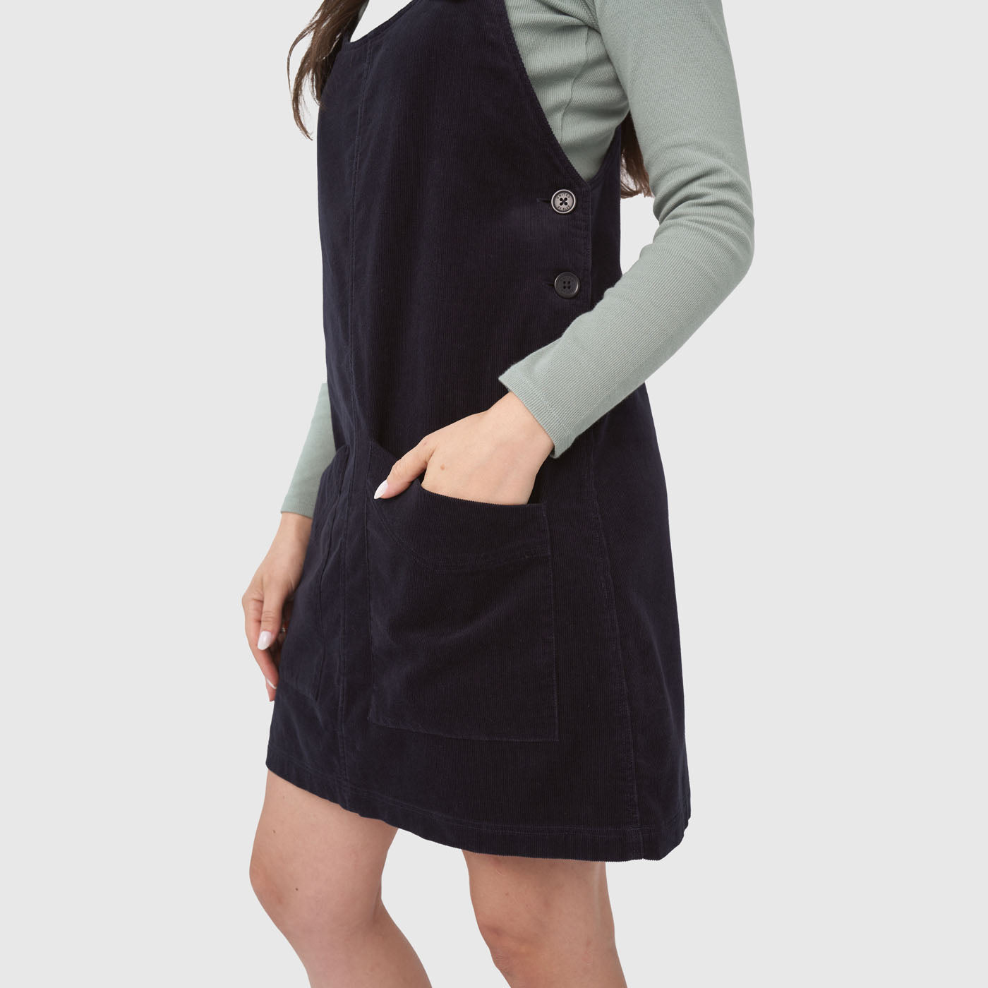 United By Blue Corduroy Overall Dress - Ginger / Small United By Blue Corduroy Overall Dress - Ginger / Small