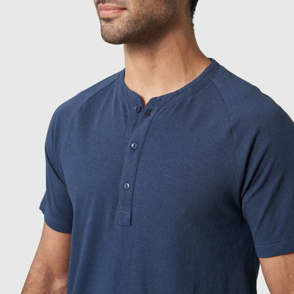 Camiseta de punto tipo Henley EcoKnit™