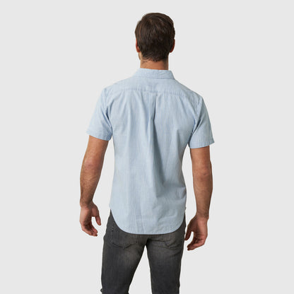 Allday Chambray Short Sleeve Button Down