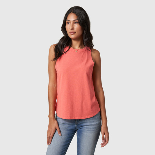 Camiseta de tirantes de cuello alto SoftHemp™ para mujer