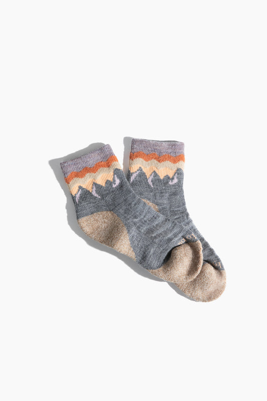 The Merino Wool Mountainscape Cushioned Quarter Sock - New Color