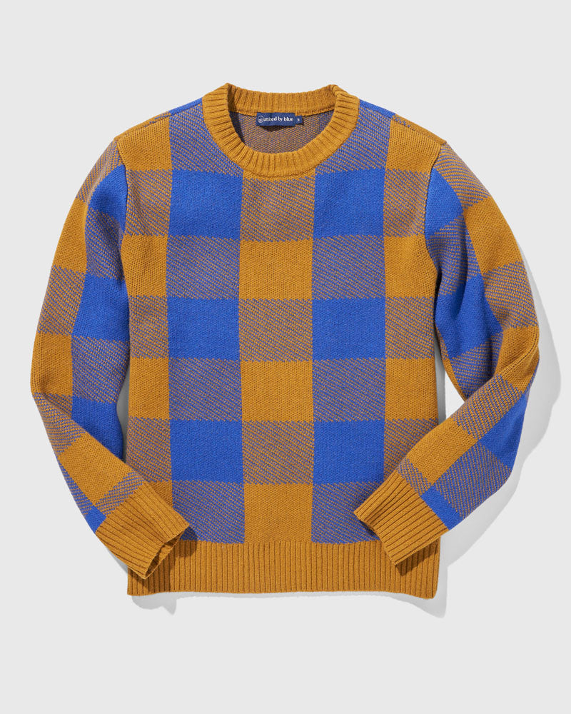 Blue deals plaid sweater