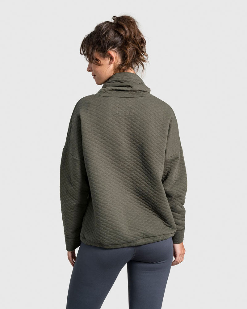 Loft discount quilted sweatshirt