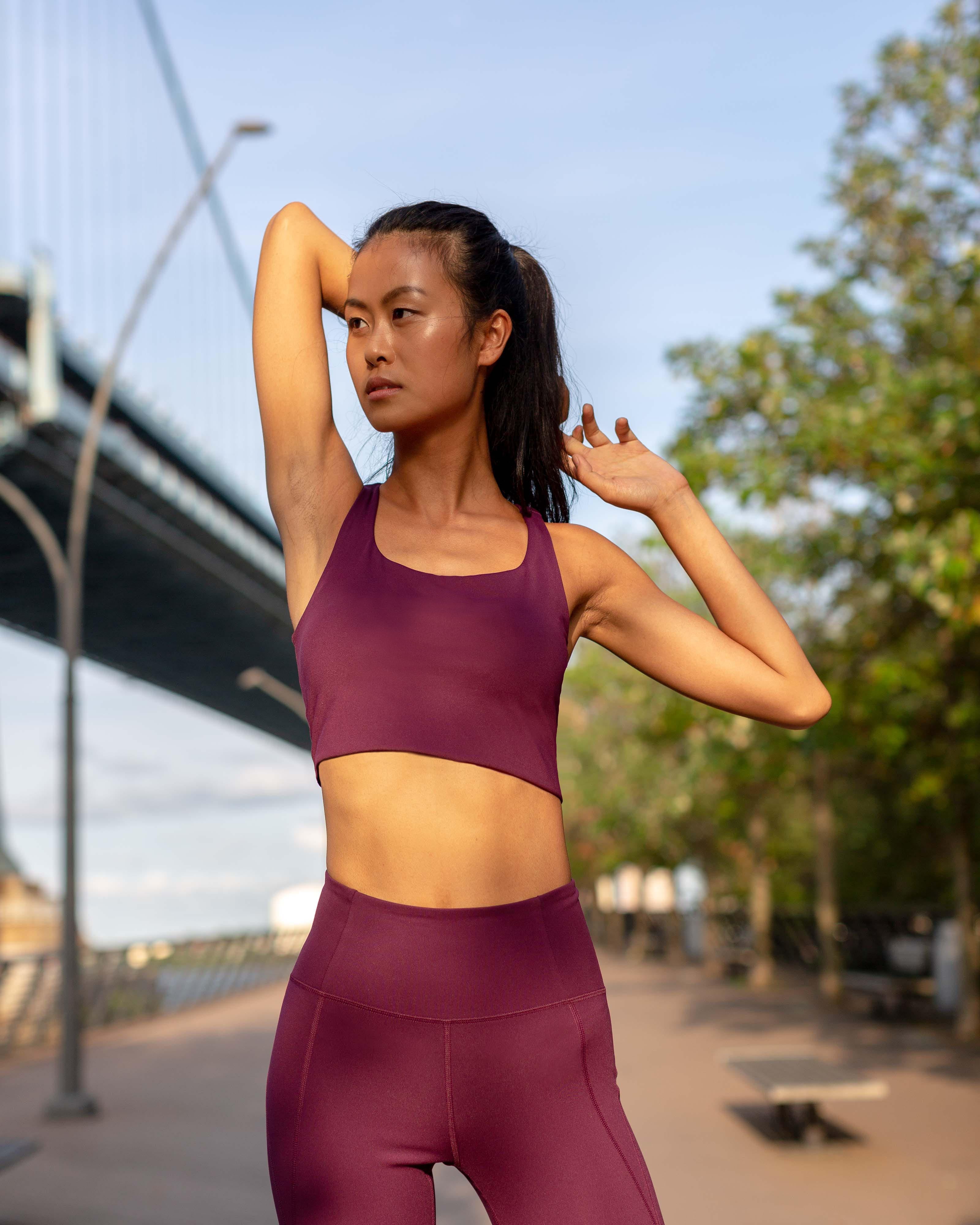 Girlfriend Collective outlet Plum Paloma Sports Bra XS