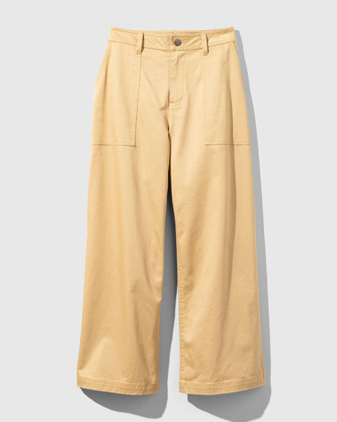 Organic Twill Wide Leg Pant