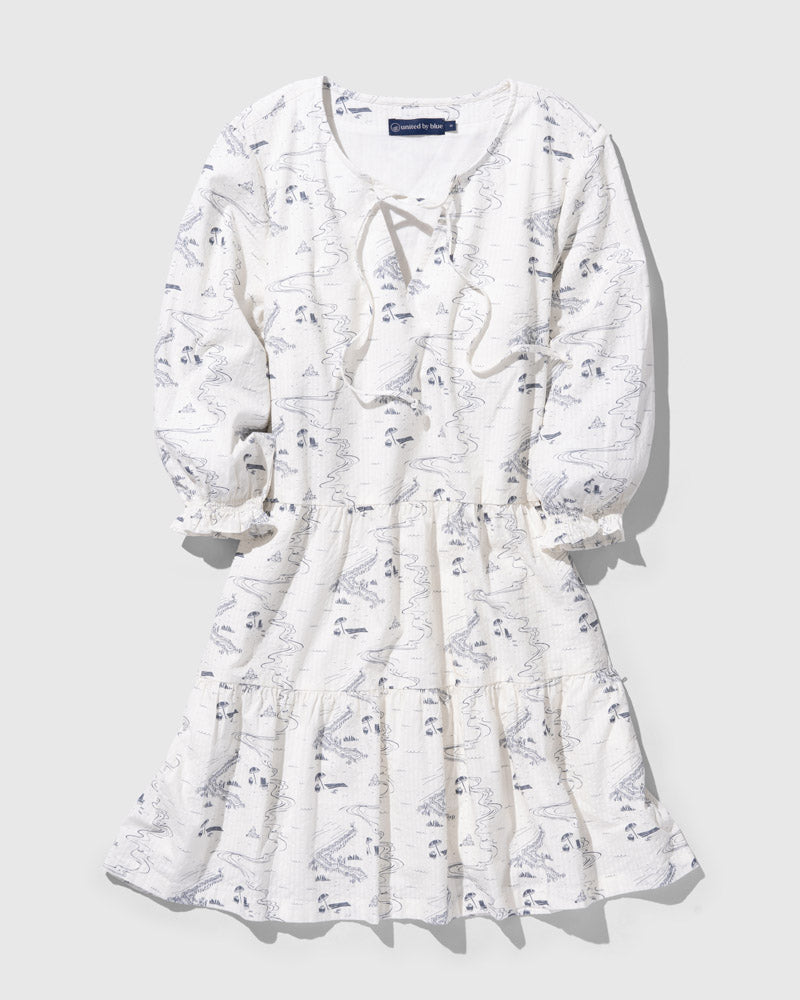 women's seersucker dress Women's Tiered Seersucker Dress – United By Blue