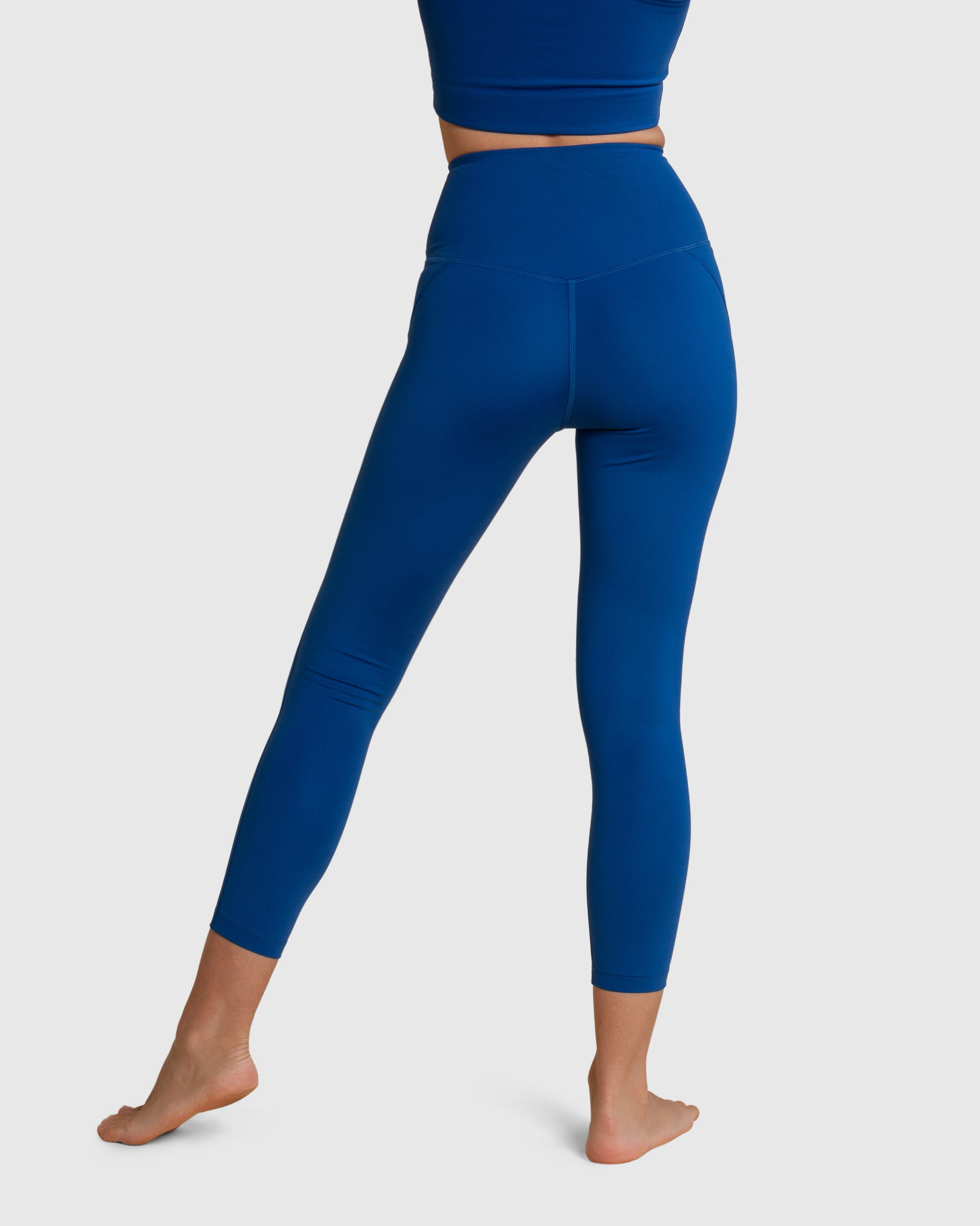 Buy Girlfriend Collective Navy Blue High Rise Compressive Leggings from  Next USA