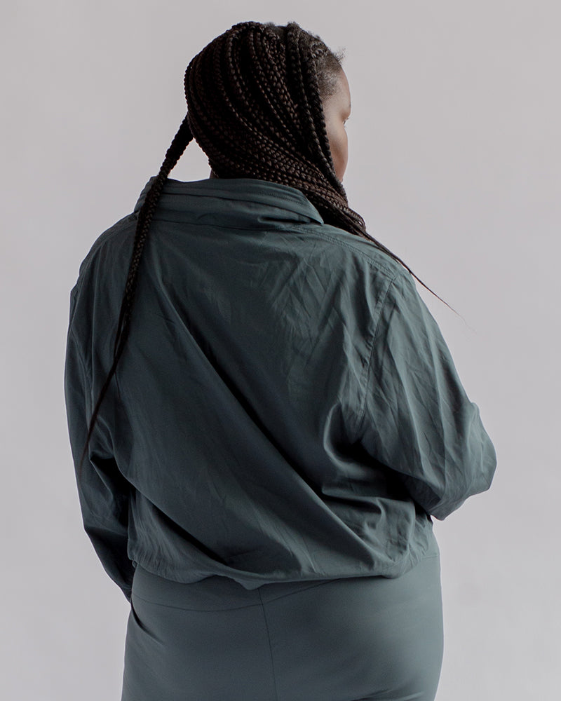 【BAON】Anjou hood wind short jumper Hummingbird Half Zip Windbreaker, Black – ALTR WEAR