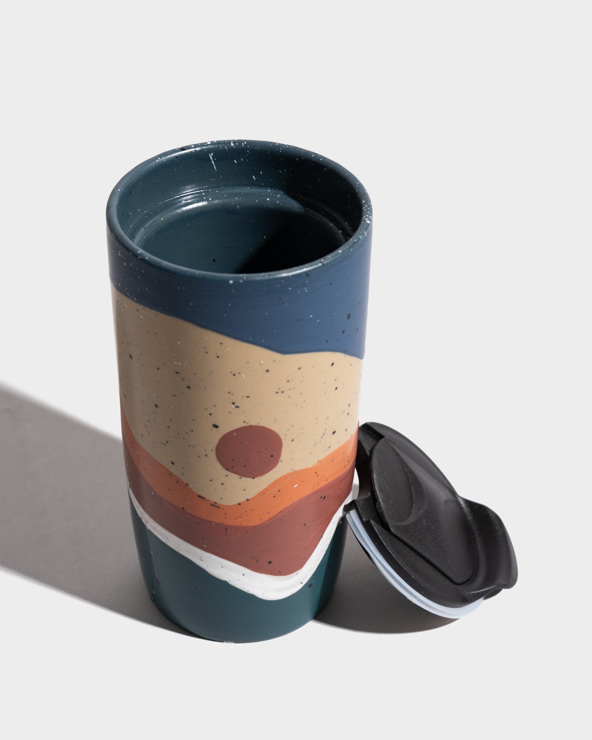 10 oz. Insulated Stoneware Travel Mug