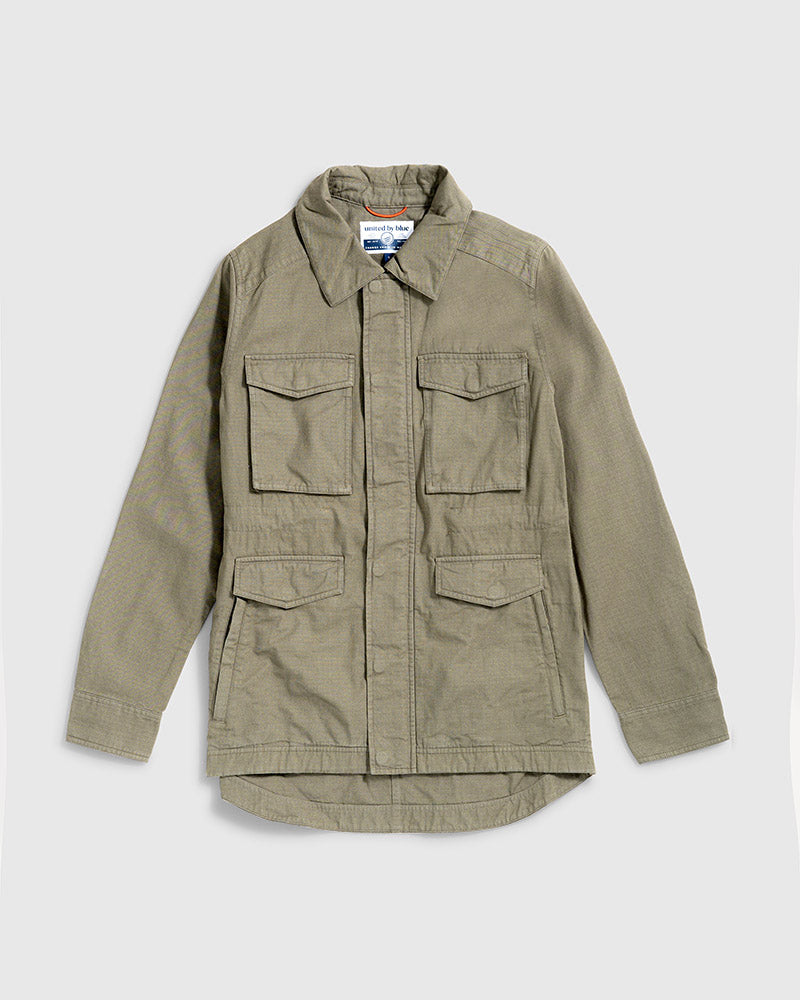 Olive field jacket women's hotsell